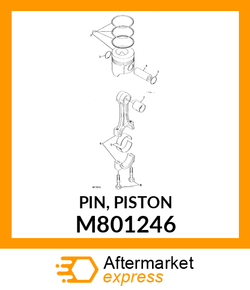 PIN, PISTON M801246