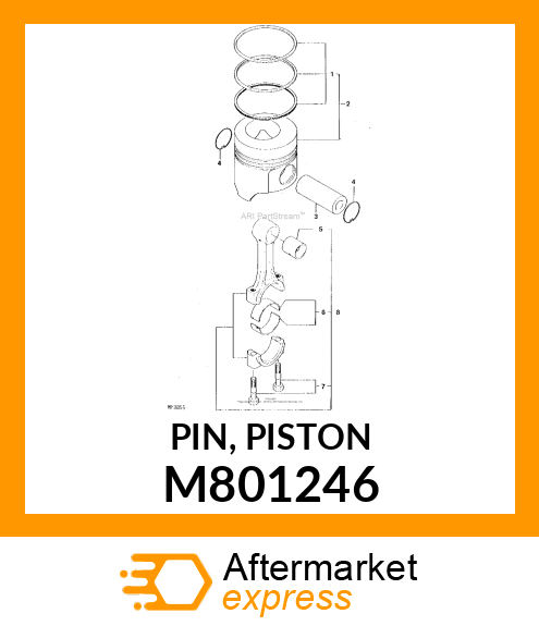 PIN, PISTON M801246