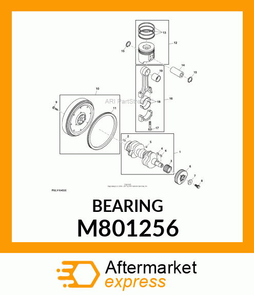 BEARING, PISTON PIN M801256