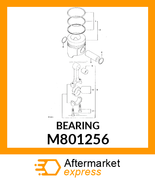 BEARING, PISTON PIN M801256