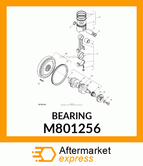 BEARING, PISTON PIN M801256