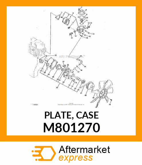 PLATE, CASE M801270