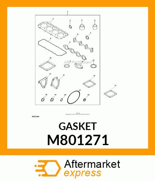 GASKET, GASKET, CASE M801271