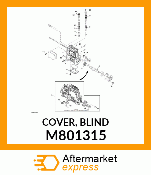 COVER, BLIND M801315