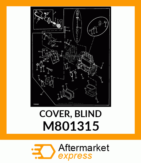 COVER, BLIND M801315