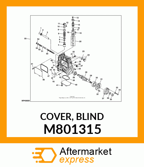 COVER, BLIND M801315