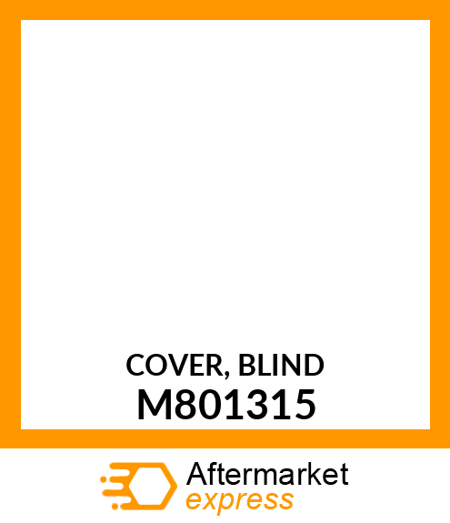 COVER, BLIND M801315