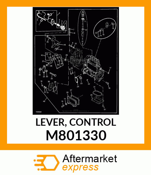 LEVER, CONTROL M801330