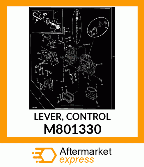 LEVER, CONTROL M801330