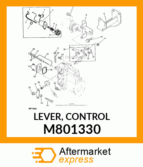 LEVER, CONTROL M801330