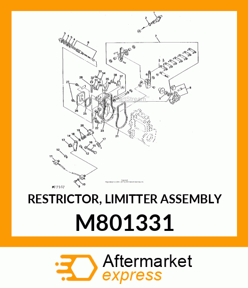 RESTRICTOR, LIMITTER ASSEMBLY M801331