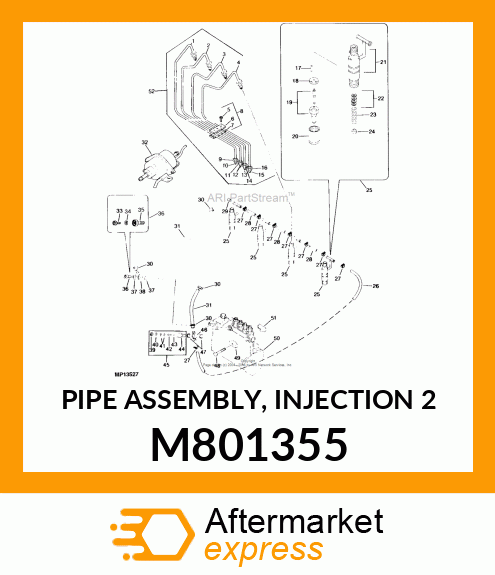 PIPE ASSEMBLY, INJECTION 2 M801355