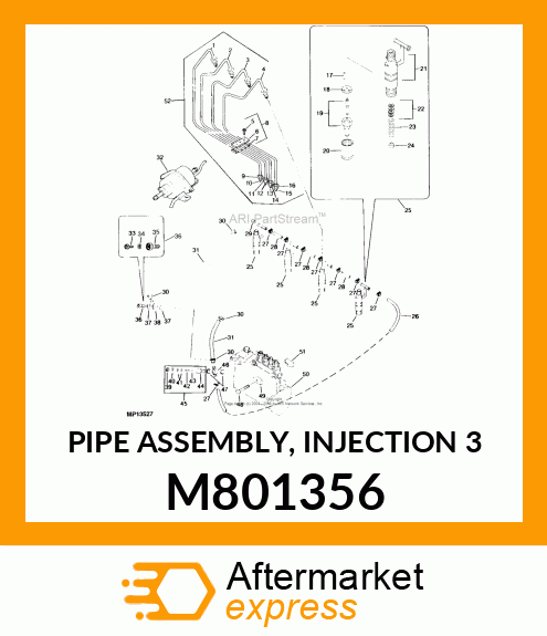 PIPE ASSEMBLY, INJECTION 3 M801356