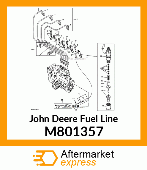 PIPE ASSEMBLY, INJECTION 4 M801357