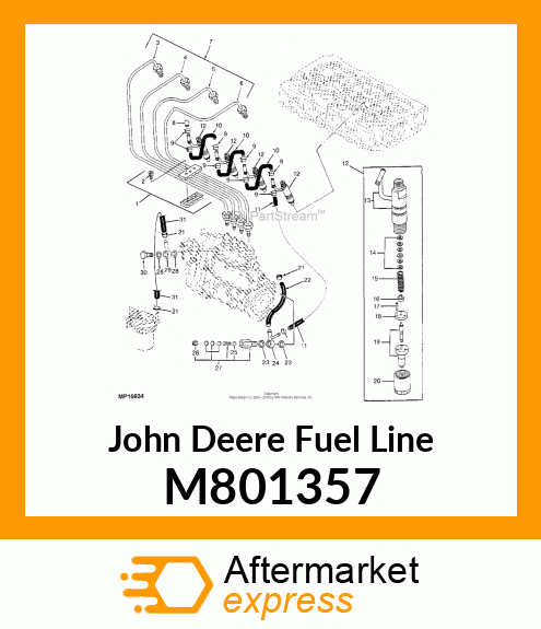 PIPE ASSEMBLY, INJECTION 4 M801357