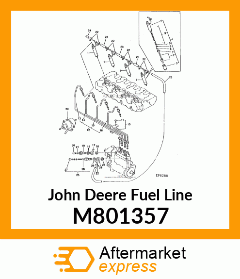 PIPE ASSEMBLY, INJECTION 4 M801357