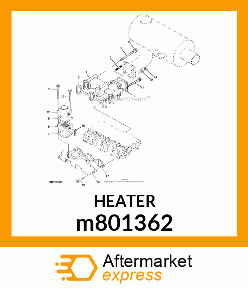 HEATER, AIR m801362