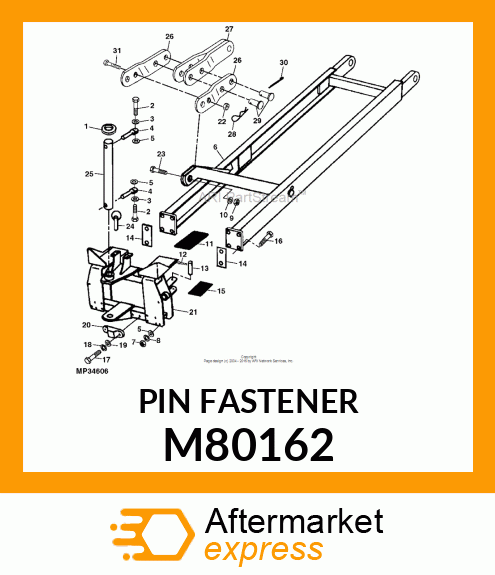 PIN FASTENER, DRILLED PIN M80162