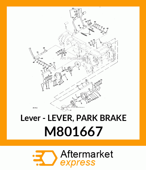 Lever - LEVER, PARK BRAKE M801667