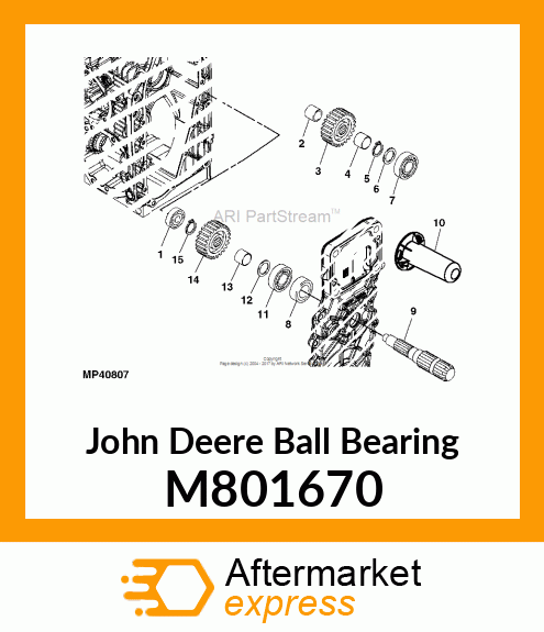 BALL BEARING, BEARING, BALL TMB005 M801670