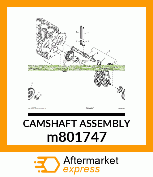 CAMSHAFT ASSEMBLY m801747