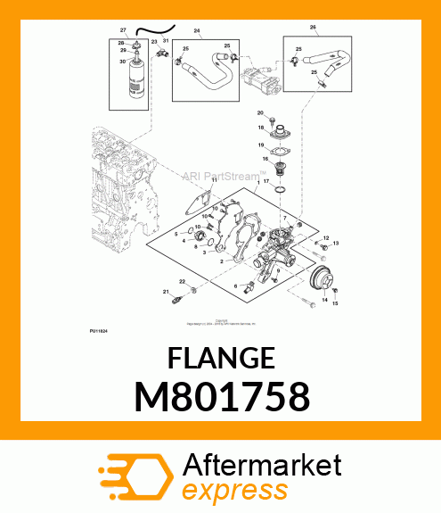 PIPE, C.W. PUMP M801758