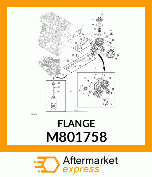 PIPE, C.W. PUMP M801758