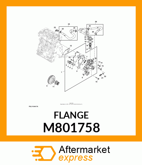 PIPE, C.W. PUMP M801758