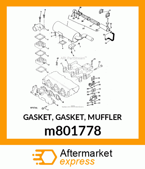 GASKET, GASKET, MUFFLER m801778