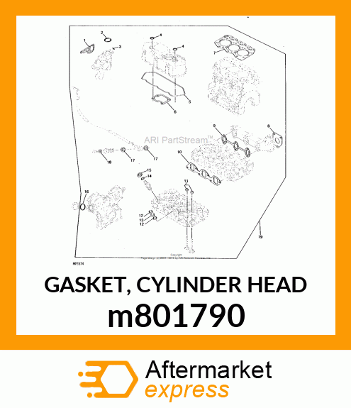 GASKET, CYLINDER HEAD m801790