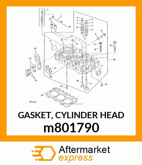 GASKET, CYLINDER HEAD m801790