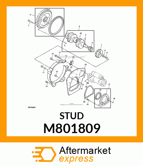 BOLT, M10 M801809