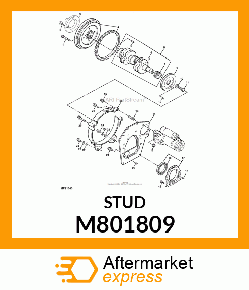 BOLT, M10 M801809