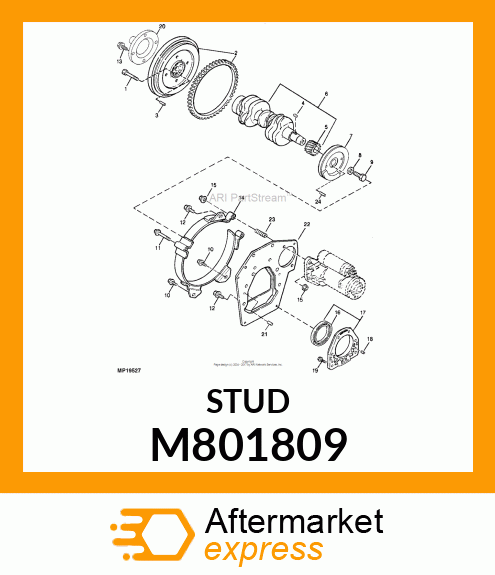 BOLT, M10 M801809