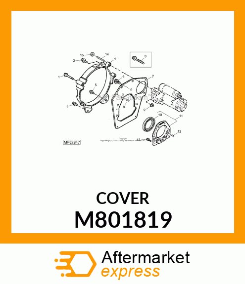 COVER, FLYWHEEL M801819