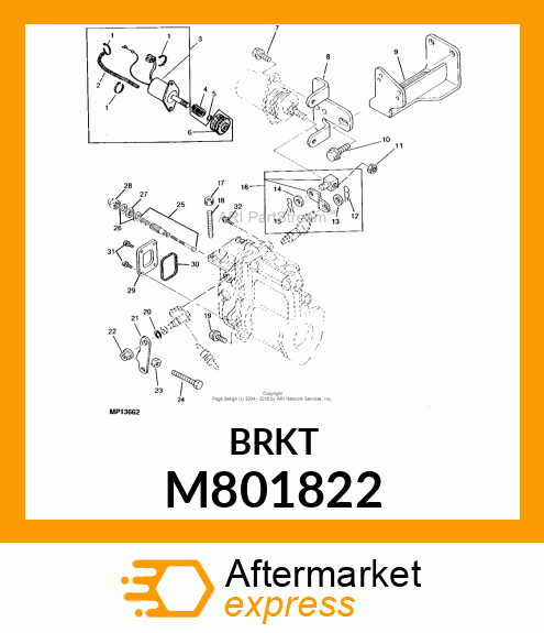 BRACKET, SOLENOID M801822