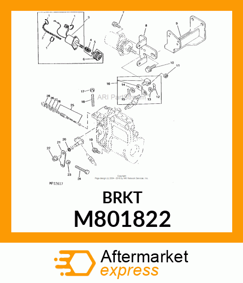 BRACKET, SOLENOID M801822