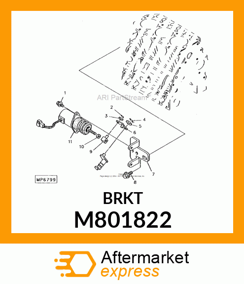 BRACKET, SOLENOID M801822