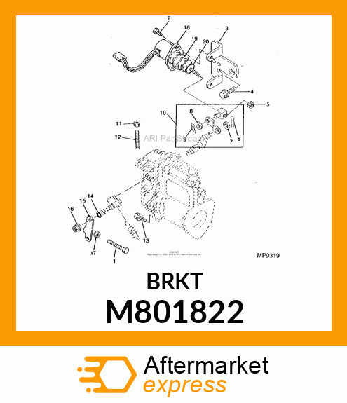 BRACKET, SOLENOID M801822