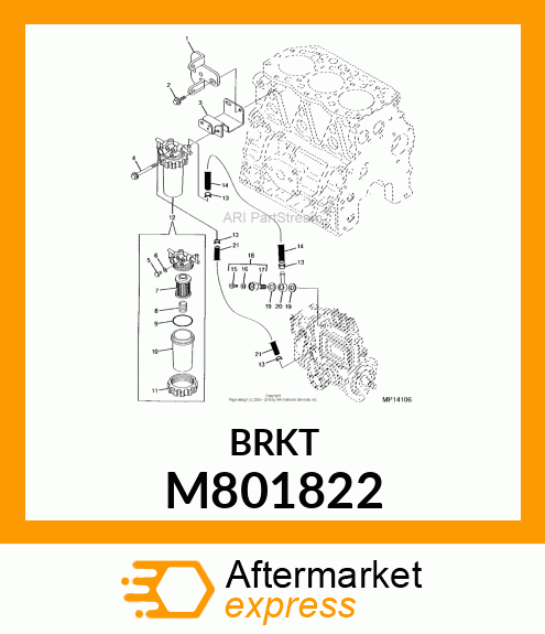 BRACKET, SOLENOID M801822