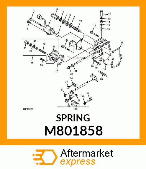 SPRING, REGULATOR M801858