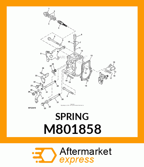 SPRING, REGULATOR M801858