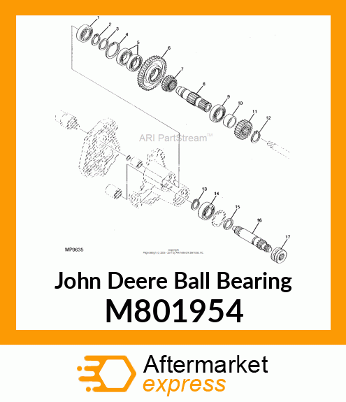 BALL BEARING, BEARING TMB007 M801954