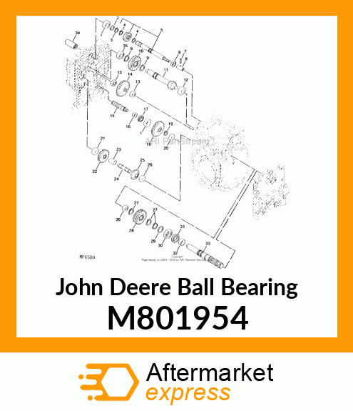 BALL BEARING, BEARING TMB007 M801954