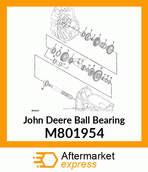 BALL BEARING, BEARING TMB007 M801954