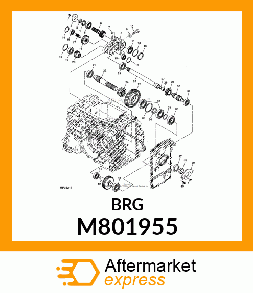 BEARING, BEARING 6302RSH2 M801955