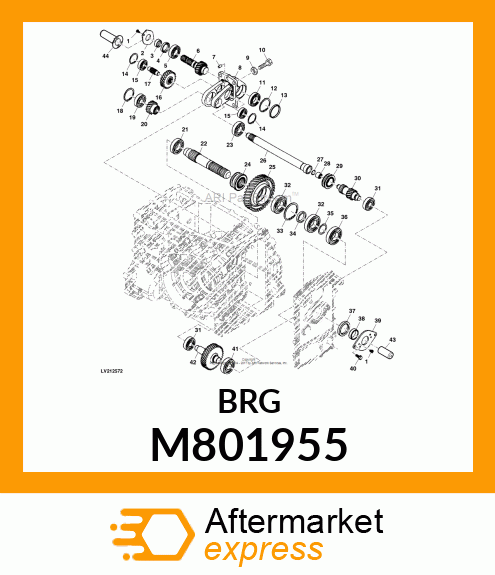 BEARING, BEARING 6302RSH2 M801955