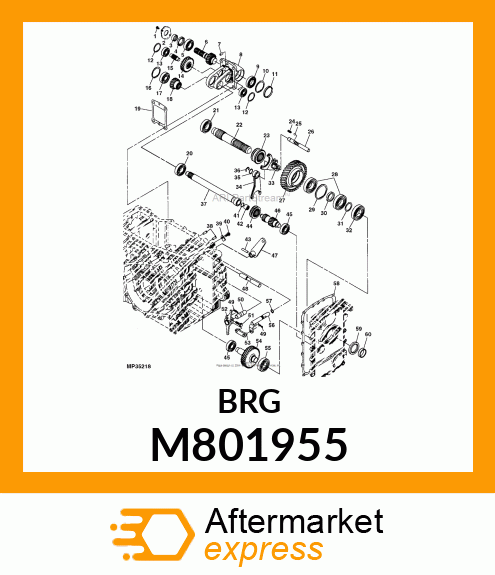 BEARING, BEARING 6302RSH2 M801955