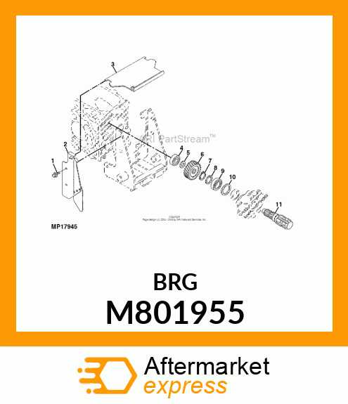 BEARING, BEARING 6302RSH2 M801955