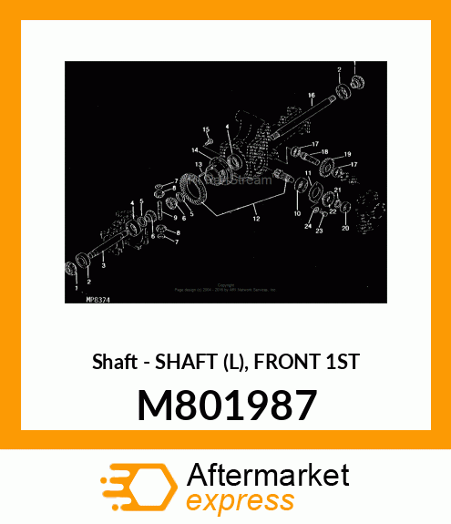 Shaft L Front 1St M801987